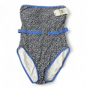 Michael Kors cheetah belted swimsuit